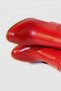 Women's Red Leather Boots - 4
