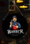 Barber Shop Glass Door Sign, Ornament for Barber Shop, Glass Door Barber Hairdresser Lettering Sign with Hanger - 2