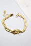 Double Knot Model Steel Italian Chain Bracelet - 5