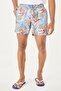 Men's Light Blue Standard Fit Patterned Quick Drying Swimsuit Swim Shorts - 4