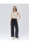 Linen Blend Plazzo-Like Trousers Oversize Cut - 2