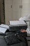مجموعة منظمات حقائب السفر مكونة من 6 قطع، منظم داخلي للحقيبة، لون أنثراسايت زيبرا - 4
