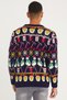 Men's Navy Blue Christmas New Year Sweater-noelkzkr02s - 5