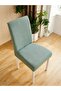 High Quality Chair Cover, Lycra, Washable 1 Piece Mint Color - 5
