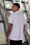 White Sports Polo Collar Buttoned Cotton Casual Short Sleeve Regular Fit T-Shirt - 4