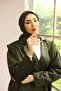 وشاح حريري منزلي من نسيج التويل 11343-74 كاكي - 6