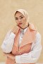 Plain Shiny Evening Scarf - Light Gold - 2