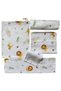 Muslin Blanket Newborn Baby Set with 6 Piece Pouch and Safari Figure