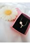 Women's Gold Mini Letter T Necklace, Initial Necklace