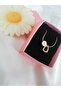 Women's Gold Mini Letter O Necklace, Initial Necklace