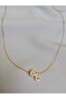 Women's Gold Mini Letter C Necklace, Initial Necklace - 2