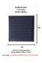 Anthracite Gray 50x50 Aluminum Grille Bathroom WC Ventilation Shutter