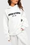 Dsgn Studio Est.06 Tracksuit Set - Gray Printed Suit Jogger Sweatshirt Rubber Leg Hooded