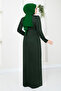 EMerald Draped Hijab Dress - 5026SL890-M - 6