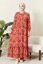 Front Button Viscose Fabric Hijab Dress Mother's Dress Cotton Fabric Large Size - 4