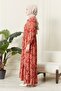 Front Button Viscose Fabric Hijab Dress Mother's Dress Cotton Fabric Large Size - 2