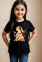 Patterned Hunting Dog English Pointer Setter Pheasant 100% Cotton Girls Boys Black T-Shirt - 2