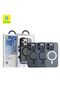 iPhone 15 Magsafe Compatible Frosted Dual Color Skin Friendly Gray Phone Case - 3