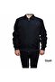 Summer Men's Coat with Collar, Elastic Waist and Sleeves, Comfortable Fit, Black