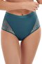 Ivonne Women's Turquoise High Waist Panties 22261