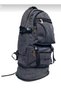 Outdoor Canvas Fabric Black Gusseted Large Size Mountaineer Backpack 508 - 4