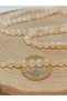 Quarter String (9cm Long!) Citrine Stone Quarter Beads Frosted Colors 6mm (51412) - 5