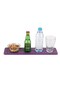 Coaster bottle and snack holder rainbow vegan 9.5x42 cm - 2