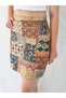 Ethnic Patterned Pencil Skirt - 2