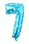 Best Rated Blue Color Number Foil Balloon 36 cm Age 7