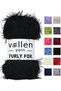 Furly Fox Hand Knitting Yarn Cardigan Sweater Yarn, Furry Yarn, Plush Yarn, Bearded Yarn, Blanket Yarn, Mat Yarn, Black