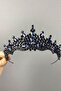 Tokyo Model Bridal Crown Wedding Crown Wedding Crown Navy Blue - 3