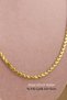 Barley Steel Necklace - Steel Tarnish Barley Chain 316L 100% Steel Necklace 60+5cm - 4