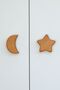 Moon and Star Patterned (2 Pcs) Baby Kids Room Wooden Furniture Cabinet Drawer Handle