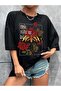 Printed Organic Cotton Oversize Cut T-Shirt - 6