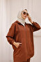 Women's Plus Size Hooded Zippered Bottom-Top Suit - 2