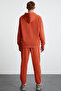 Callum Men's 3 Thread Raster Warm Tile Color Sweatpants with Elastic Waist - 5