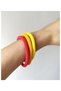 Thin Bracelet - Red Bead Design - 7