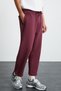 Wender Men's 100% Organic Cotton 3 Thread Non-Raised Elastic Waist Claret Red Sweatpants
