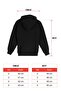 Hooded Long Sleeve Bear Printed Black Color Boys' Sweatshirt - 3