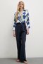 Multicolored Floral Patterned Shirt Blue - 5