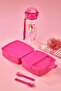 Set of 2 Square Princess - Lunch Box and Elsaprenses Water Bottle - 3