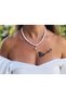 Women's Necklace Fimo Beaded North Star Model White Necklace - 4