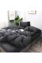 Double Black Ranforce Duvet Cover Set