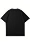Women's Blue Margarita Printed Crew Neck Oversize Tshirt - 2