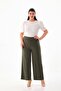 Plus Size Lycra Sendy Fabric STRETCH COMFORTABLE FABRIC PANTS 3076
