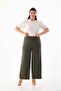 Plus Size Lycra Sendy Fabric STRETCH COMFORTABLE FABRIC PANTS 3076 - 5