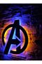Avengers Logo Led Işıklı Tablo - 3