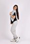 Girl's Zippered Hooded Top and Bottom Tracksuit Set - 6