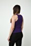 Purple Corded Halter Collar Women's knitted Undershirt - Daily Use, Comfortable and Stylish - 3