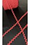 5 Meters Red Water Stone Zigzag Strip - 1 Cm - 3